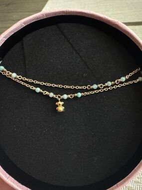 TOUS SILVER VERMEIL AND MALACHITE BRACELET BOLD BEAR